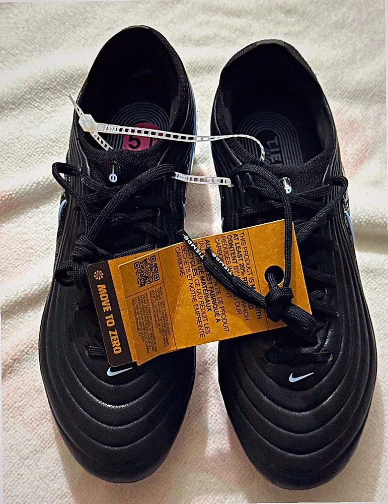 Nike Tiempo Maestro Elite Black Leather Men's Soccer Cleats Size 5.5