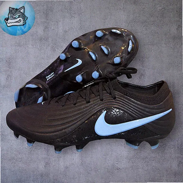 Nike Tiempo Maestro Elite FG Soccer Cleats Black Ice Blue Men's 7.5 HQ3157-040