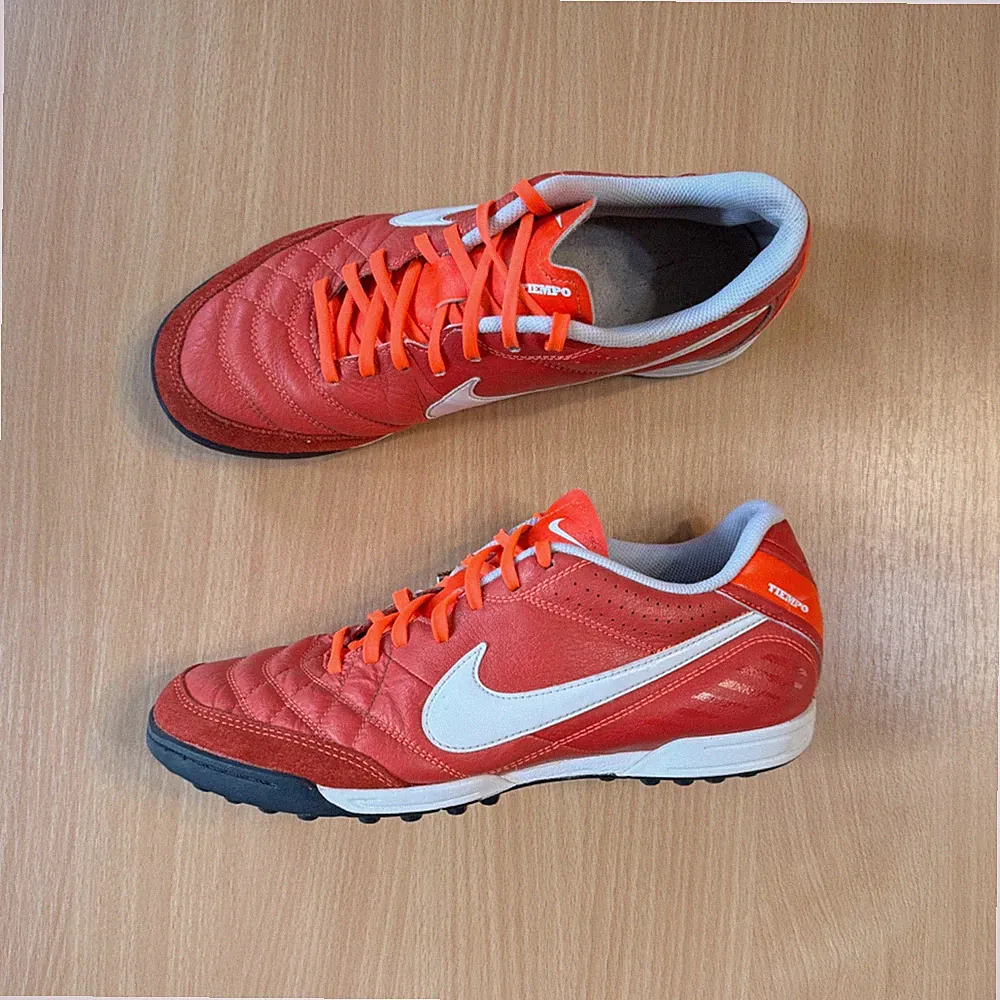 Nike Tiempo Natural IV TF Turf 2012 Leather Football Soccer Shoes US 9.5 EUR 43