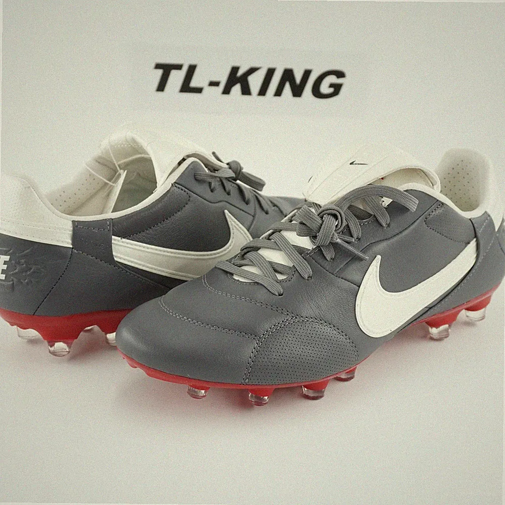 Nike Tiempo Premier III FG Soccer Cleats Leather Graphite HM0265-003 Men's 8