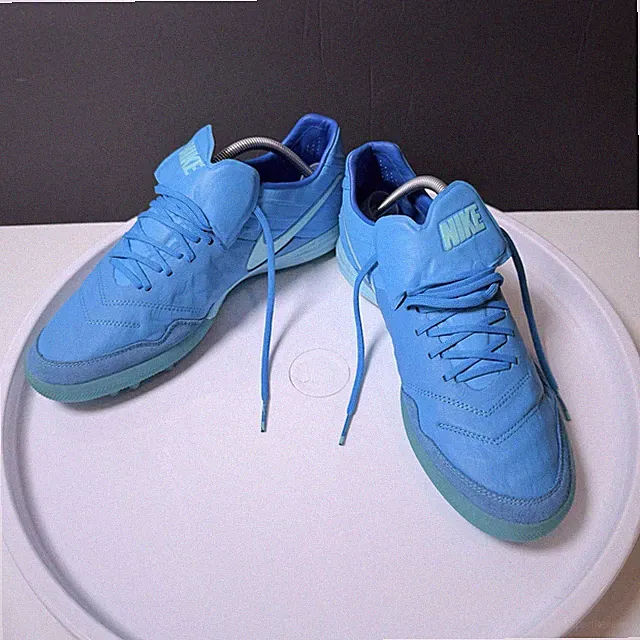 Nike TiempoX Proximo TF Leather Turf Soccer Shoes Size 11 Blue 843962-444