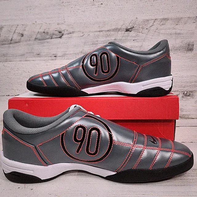Nike Total 90 Soccer Shoes Mens Sz 12 Smoke Grey/Black Indoor HQ2851-003