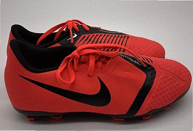 Nike Unisex Phantom Venom Pro FG Cleat Crimson/Bk Size 4.5 Y