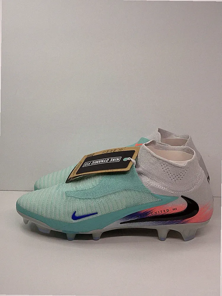 Nike United Phantom 6 High Elite FG Blue Soccer Cleat IB2468-300 Men's Size 8.5