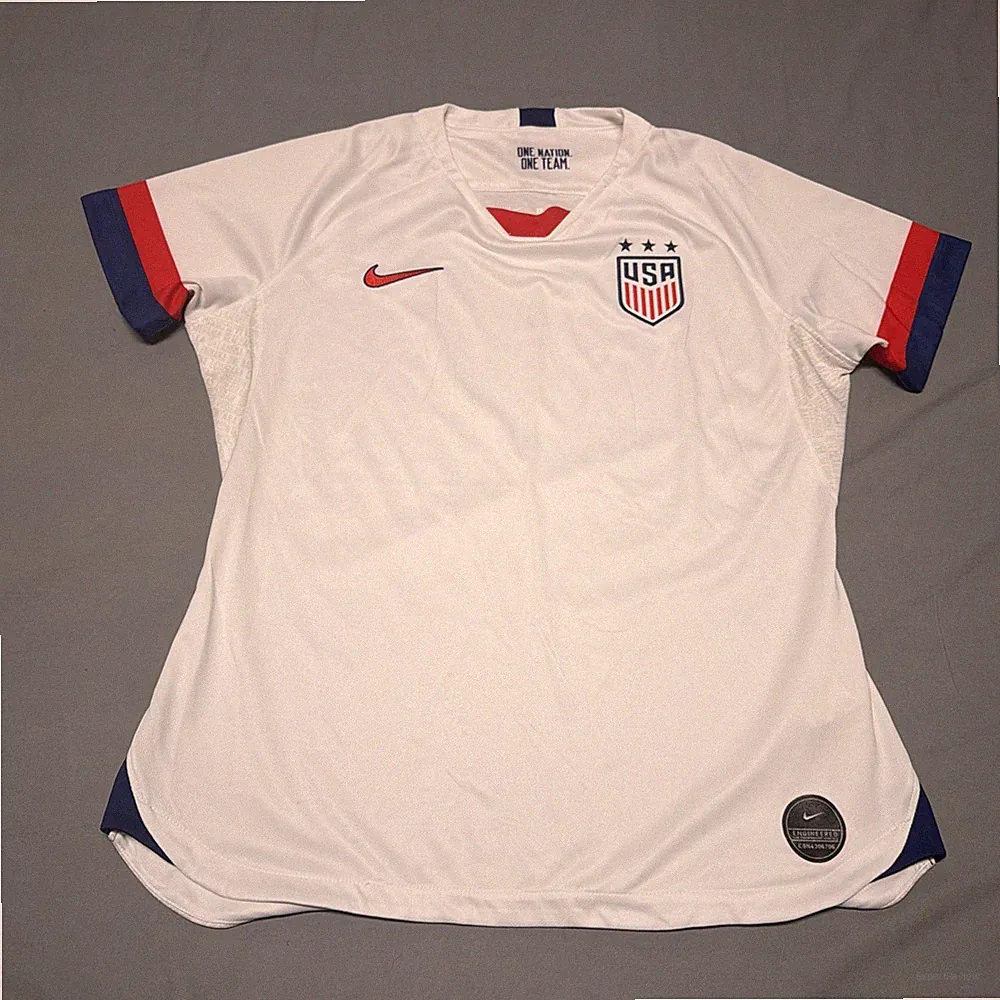 Nike USA 2019 USWNT Women's World Cup Home Soccer Jersey White Large One Team