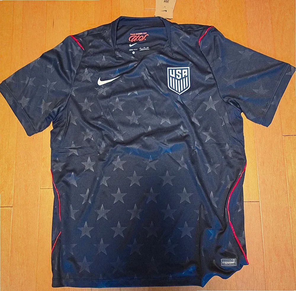 blue soccer jersey