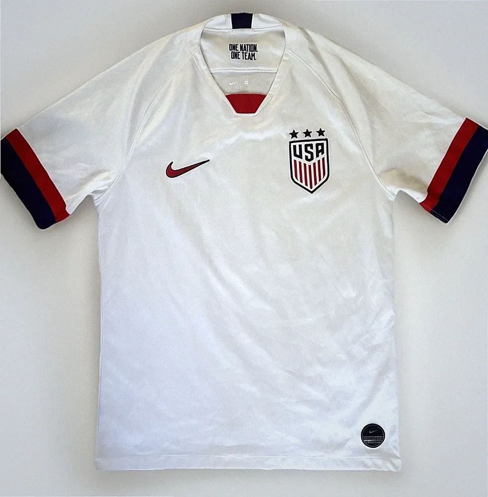Nike USA Soccer Jersey Dri-FIT White Red Blue Women's Size M