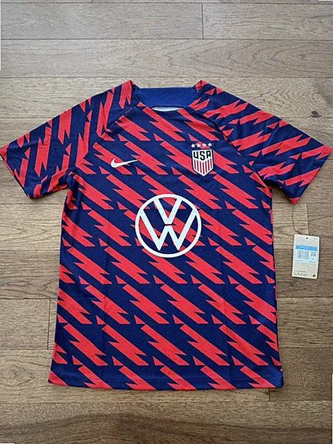 Nike USA Soccer Jersey Men's Medium Red Blue Official Licensed