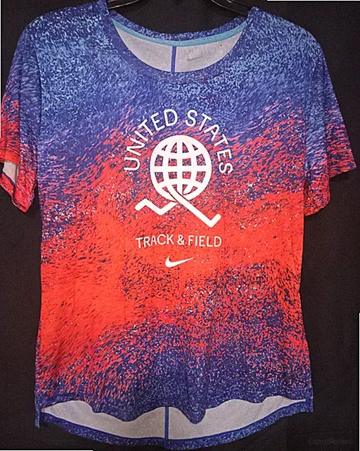 Nike USA Track And Field Small Shirt Blue Red