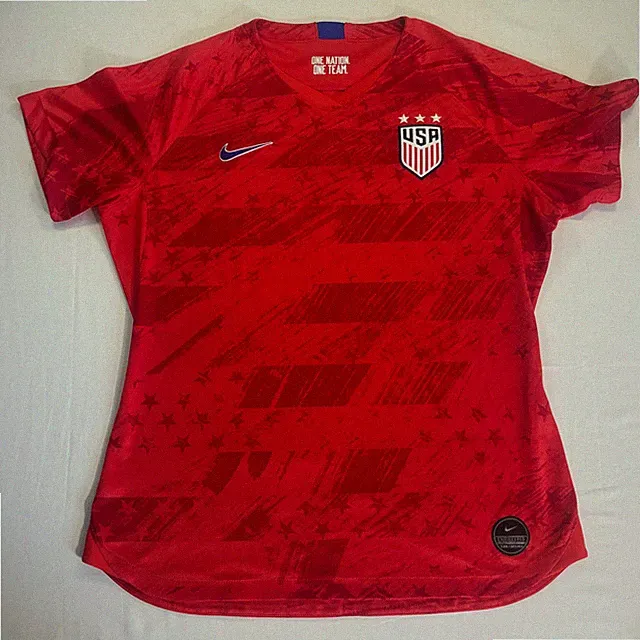 Nike USWNT 2019 Away Jersey Womens Large Red USA Soccer National Team AJ4397-657