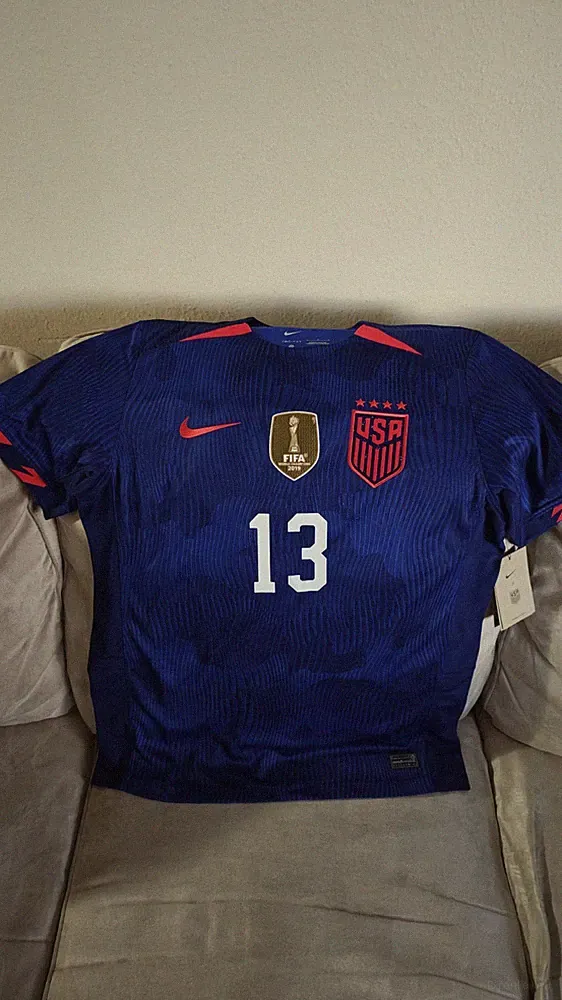 Nike USWNT Alex Morgan Women's World Cup 2023 Away Soccer Jersey Size L READ