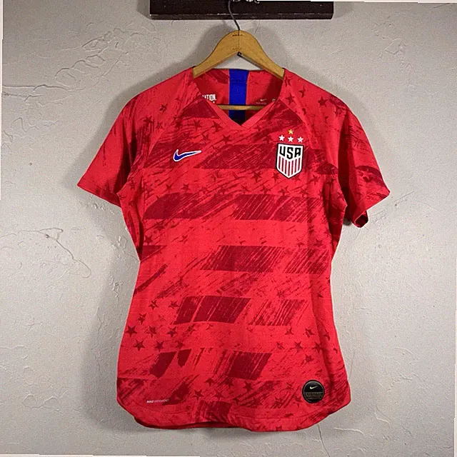 Nike USWNT Team USA Soccer Jersey Womens Size S Vapor Knit Performance AOP