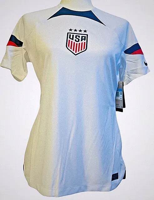 Nike USWNT Womens Home Breathe Stadium White 22/23 Soccer Jersey
