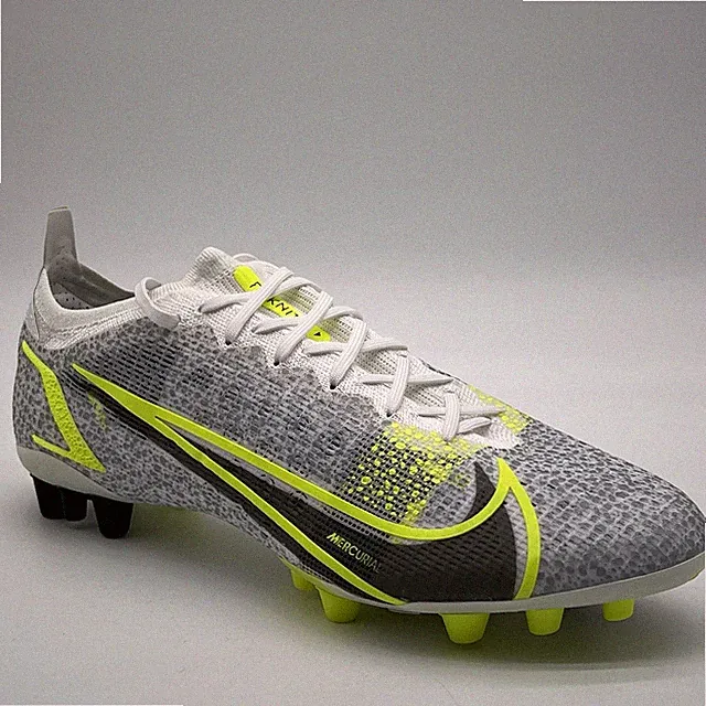 Nike Vapor 14 Elite AG White Metallic Silver CZ8717 108 Men Size 12 Soccer Cleat