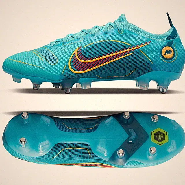 Nike Vapor 14 Elite SG-Pro AC Chlorine Blue/Orange DJ2834-485 Men Soccer Cleats