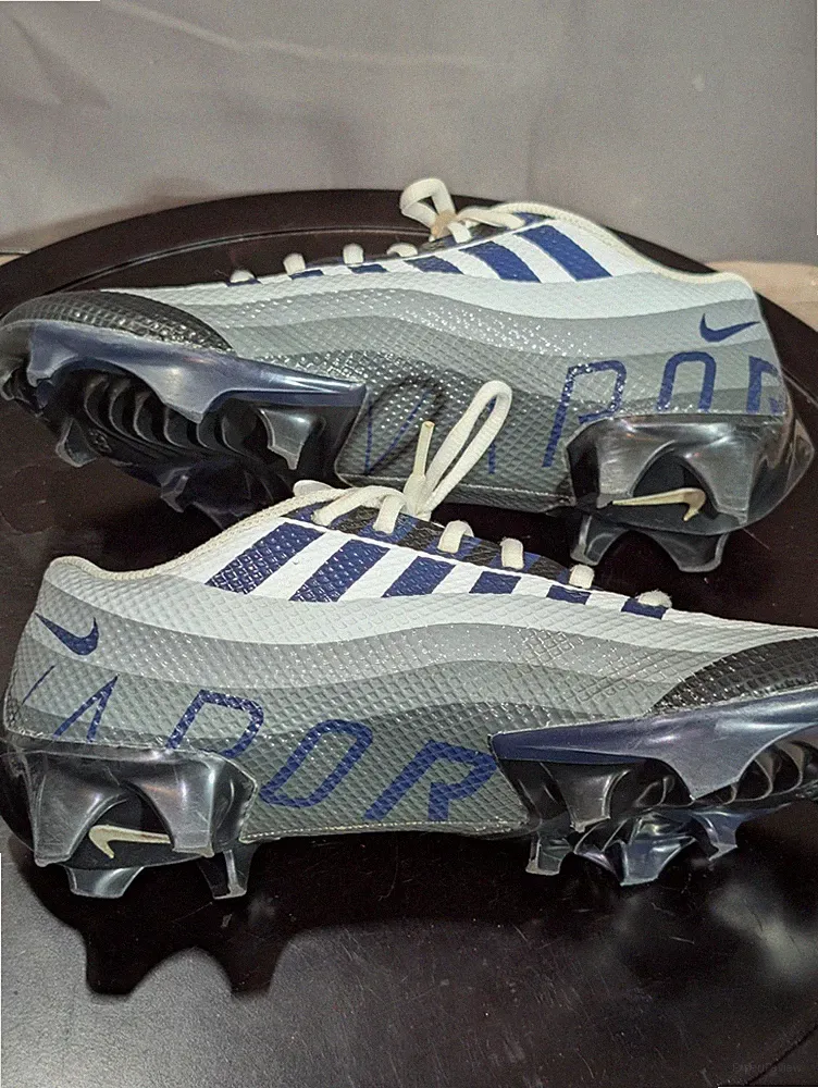 Nike Vapor Cleats Mens 8.5 Edge Speed 360 Low Black White Dark Smoke Grey