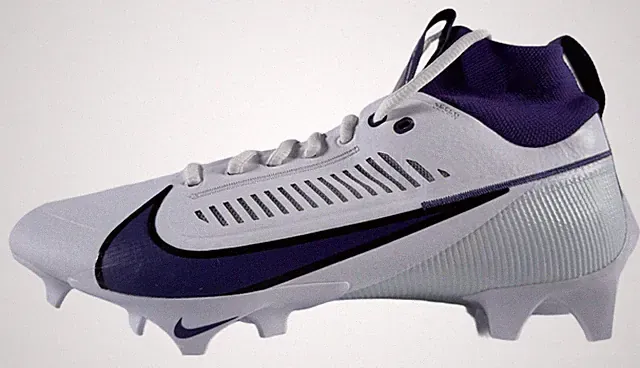 Nike Vapor Edge Pro 360 2 Football Cleats White Purple FJ1581-150 Mens 9.5 NEW
