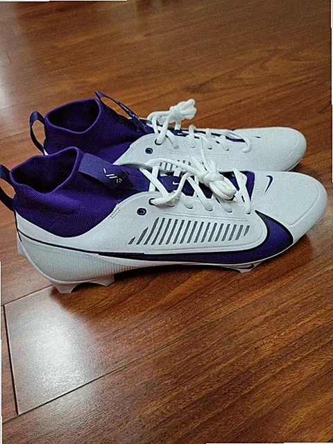 Nike Vapor Edge Pro 360 2 TB White Purple FJ1581-150 Men's Size 15 Cleats