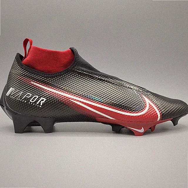 Nike Vapor Edge Pro 360 Football Cleats Men's Size 13.5 Black Red CV6345-007
