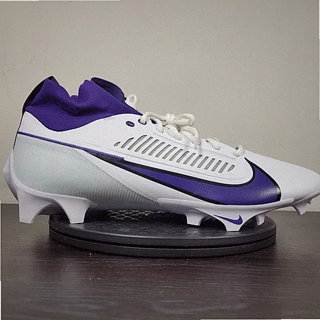 Nike Vapor Edge Pro 360 Football Cleats White Purple FN7759 104 Men's Sz 14.5