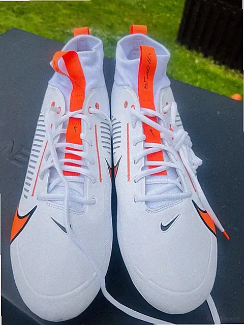 Nike Vapor Edge Pro 360 Football/soccer Cleats White/Orange Medium (D) US 16