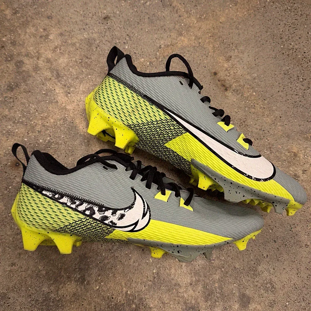 Nike Vapor Edge Speed 360 2 Football Cleats Volt Grey Mens Size 9 FB8446-303