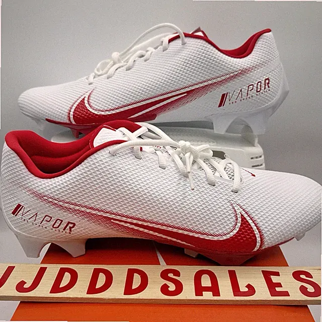 Nike Vapor Edge Speed 360 Football Cleats White Red CD0082-102 Men’s Sz 13.5 NIB