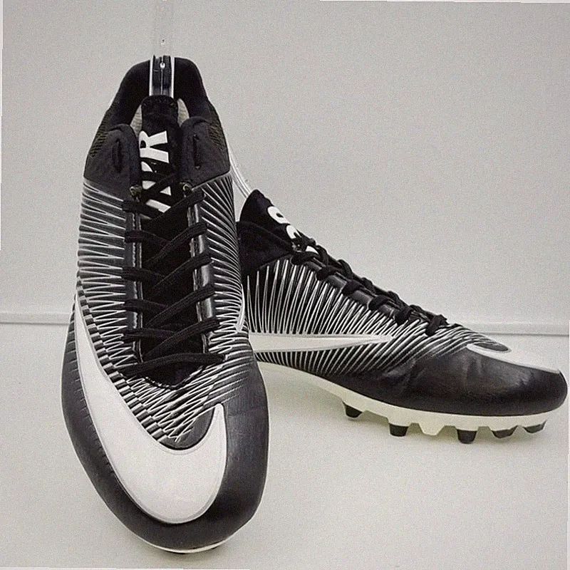 Nike Vapor Speed 2 Soccer Cleats White Black Men Size 13 EUC