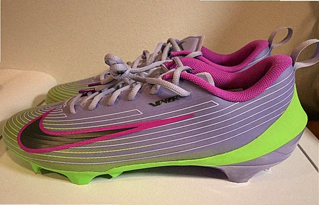 Nike Vapor Speed 3 NRG Football Cleats Purple Green HJ4572 500 Men's 14 New