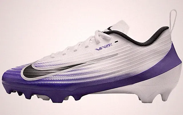 Nike Vapor Speed 3 TB Purple White Football Cleats HM8849-101 Men's Size 8