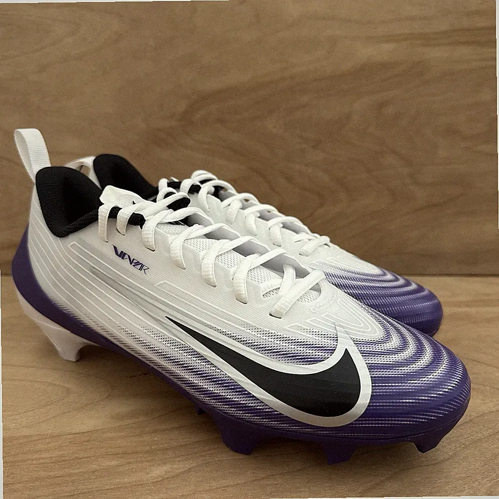 Nike Vapor Speed 3 TB Purple White Football Cleats HM8849-101 Men Sz 8.5