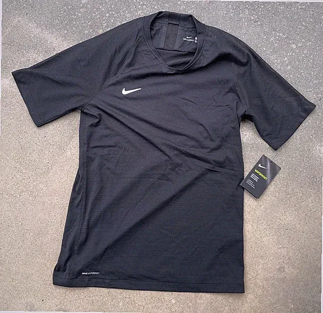 NIKE VAPORKNIT MENS Short Sleeve Soccer Jersey - Black - NWT