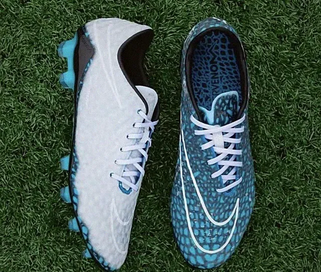 Nike White Blue Hypervenom Phantom 1