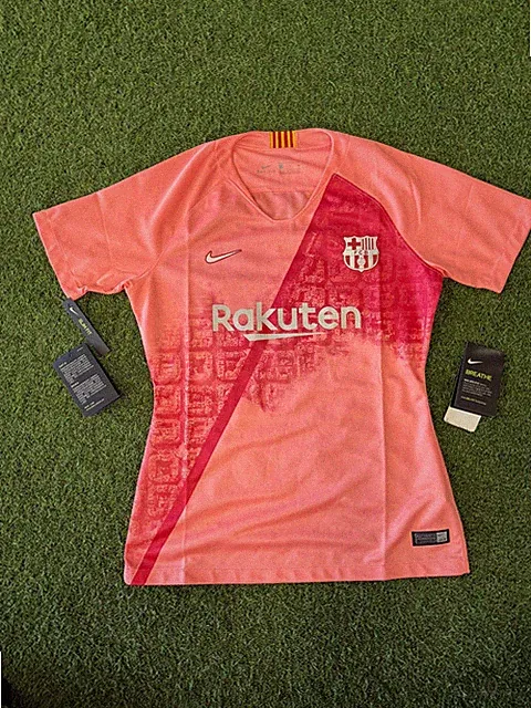 Nike Women's FC Barcelona Stadium Jersey Women's Size US Small Women's - Pink