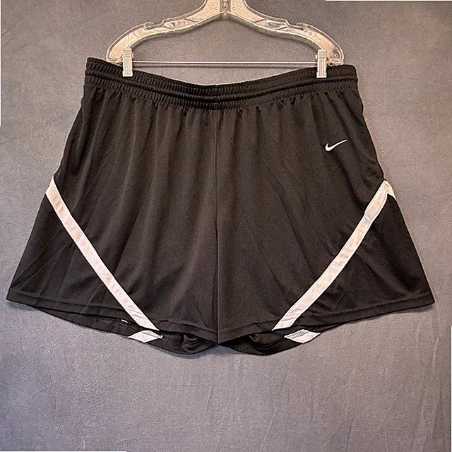Nike XXXL Soccer Shorts Embroidered Logo Knit Basketball Athletic Performance