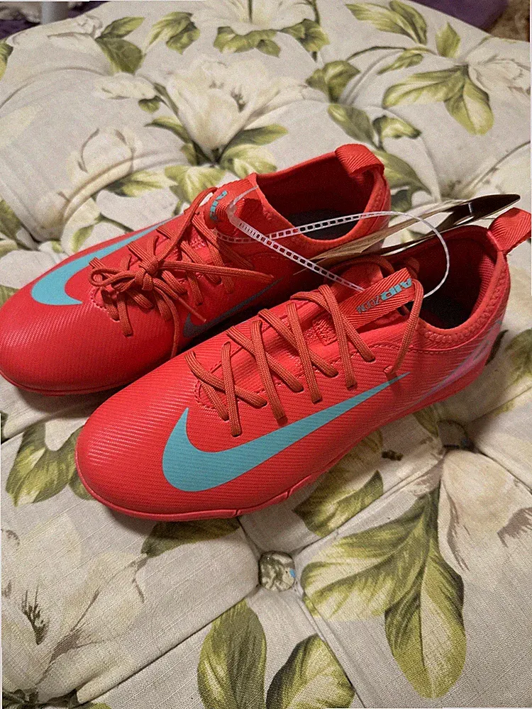 Nike Youth Mecurial Vapor 16 TF Turf Soccer Cleats Futsal FQ8284-800 Kid 4-4.5-6