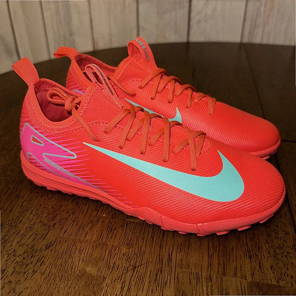 Nike Youth Mecurial Vapor 16 TF Turf Soccer Cleats Futsal FQ8284-800 Kid Size 6Y