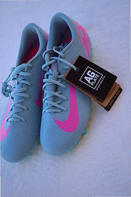 Nike ZM Mercurial Vapor 16 AG Blue Pink AG - Size 8.5