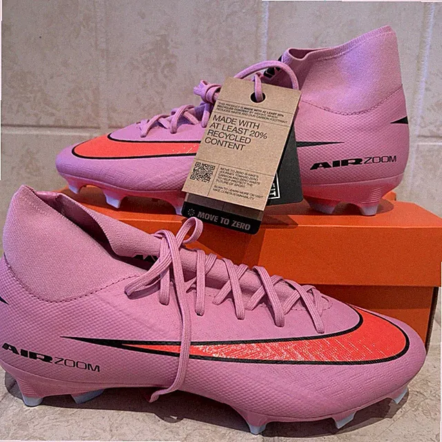 Nike ZM SuperFly 10 Academy Men’s Pink Orange FQ1456 600 Soccer Cleats SZ 7.5 9W
