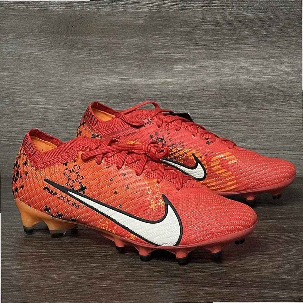 Nike ZM Vapor 15 Elite MDS AG-Pro Soccer Cleats Women Sz 8 Red FD1161-600