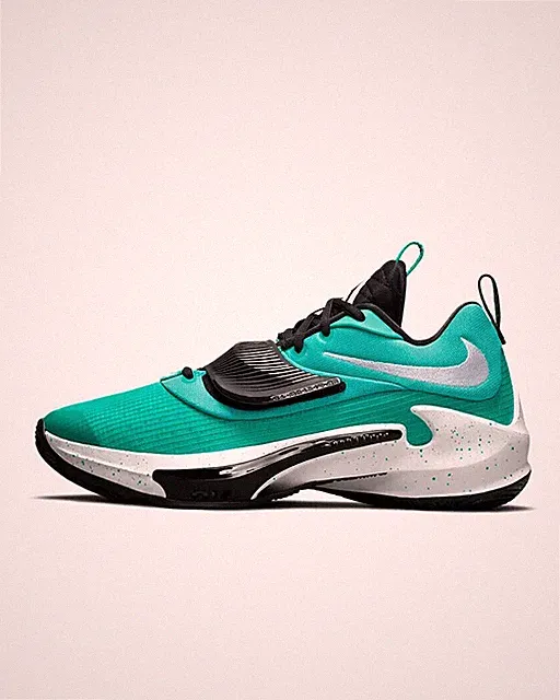 Nike Zoom Freak 3 Team Mens Size 9.5 Clear Jade Basketball Giannis DA7845 300