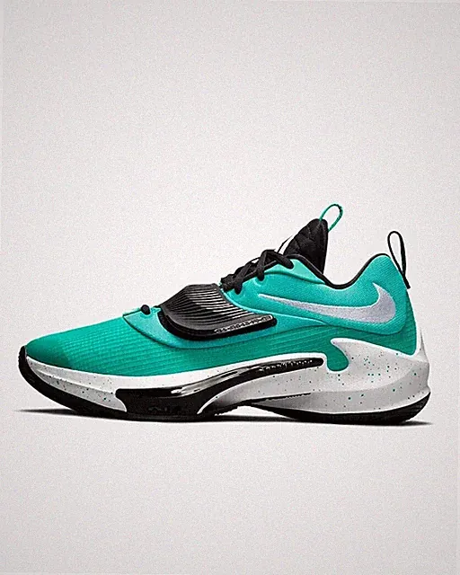 Nike Zoom Freak 3 Team Size 9.5 Clear Jade Basketball Giannis DA7845 300 New