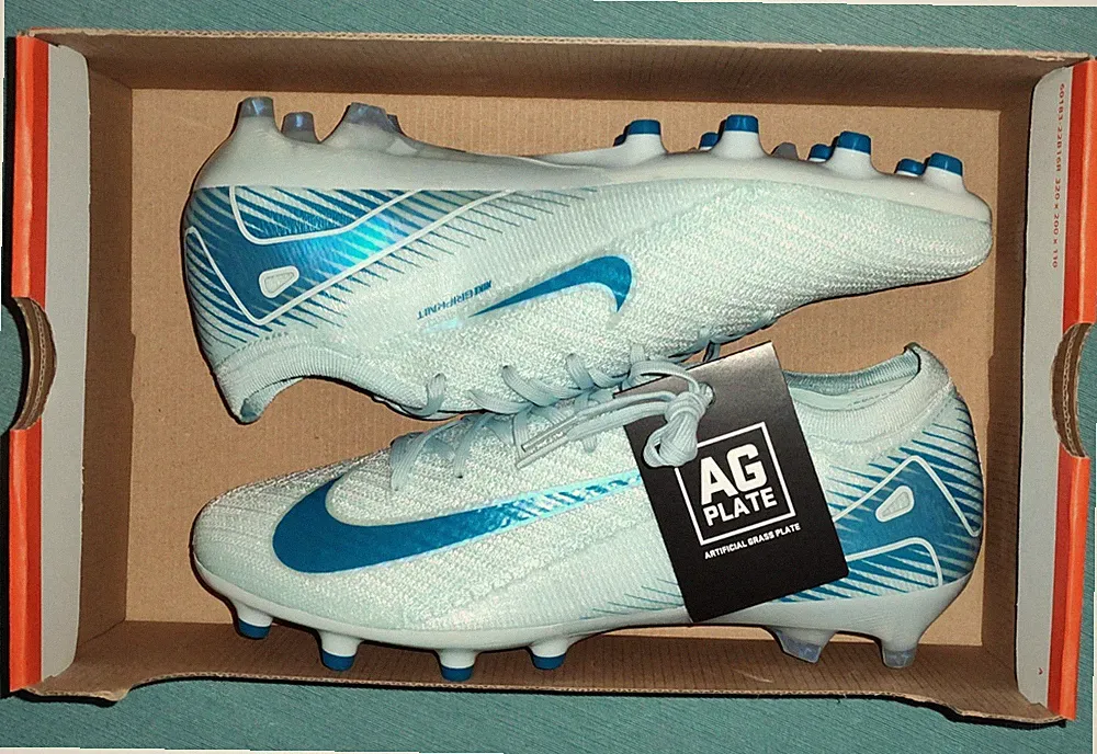 Nike Zoom Mecurial Vapor 16 Elite AG Pro Soccer Cleats HF7881-400 Blue M 7 W 8.5
