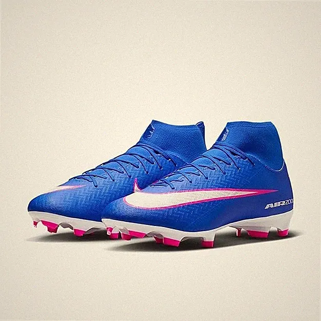 Nike Zoom Mercurial Superfly 10 Academy FG/MG Soccer Cleats Racer Blue NEW 7.5