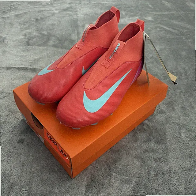 Nike Zoom Mercurial Superfly 10 Academy MG FG Size 1Y Red/Pink Teal FQ8304-800