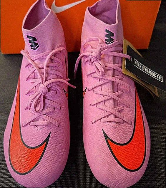 Nike Zoom Mercurial Superfly 10 Academy MG Unisex Cleats Pink/Orange/Black
