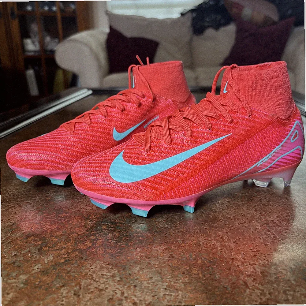 Nike Zoom Mercurial Superfly 10 Elite FG Soccer Cleats Women's Size 7 Red Pink