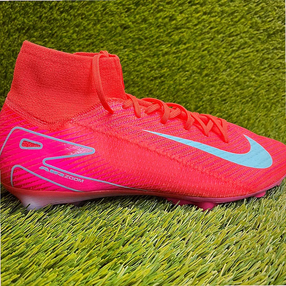 Nike Zoom Mercurial Superfly 10 Elite Mens Size 9.5 Pink Running Soccer Cleats