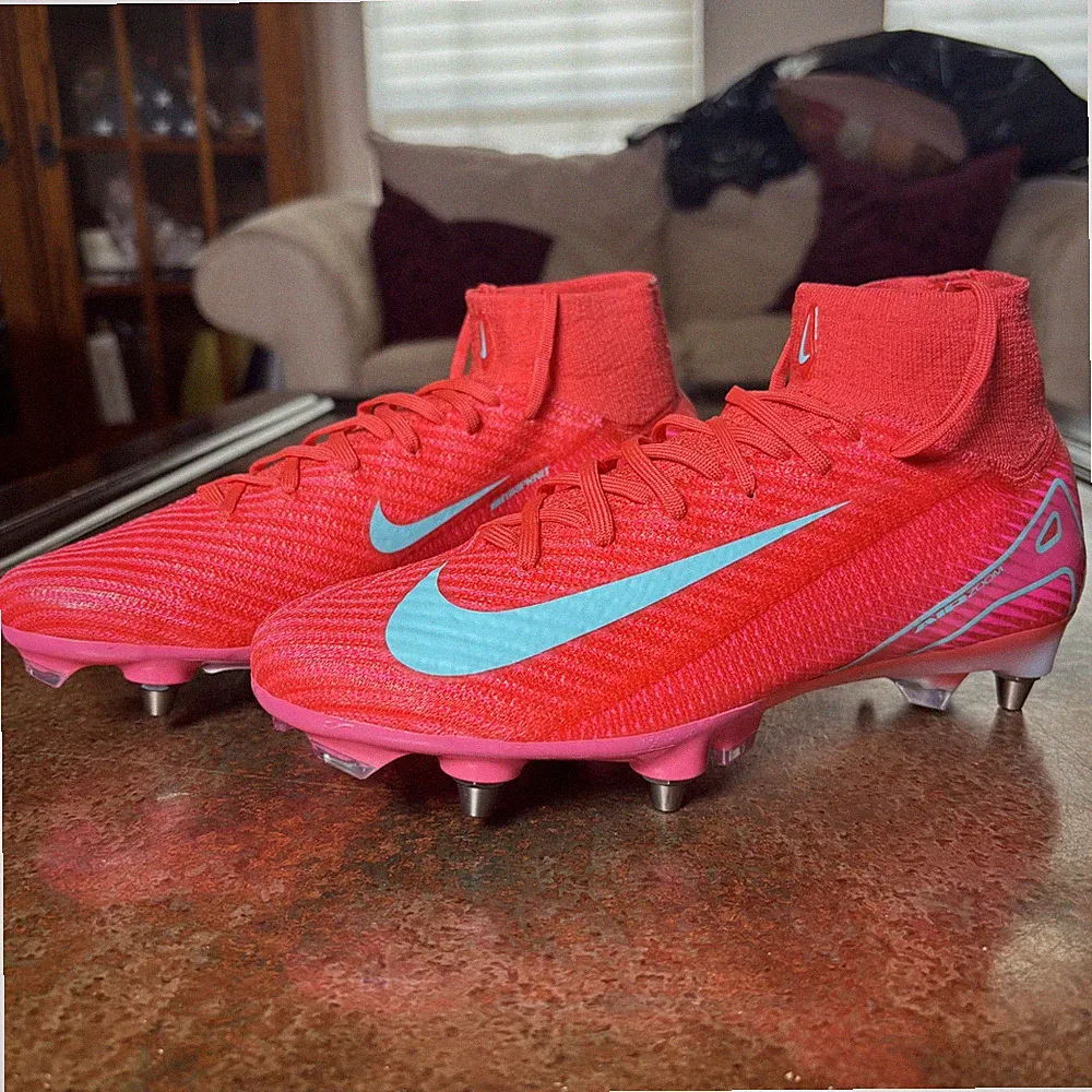 Nike Zoom Mercurial Superfly 10 Elite SG PRO Soccer Cleats Women's Sz 8 Red Pink