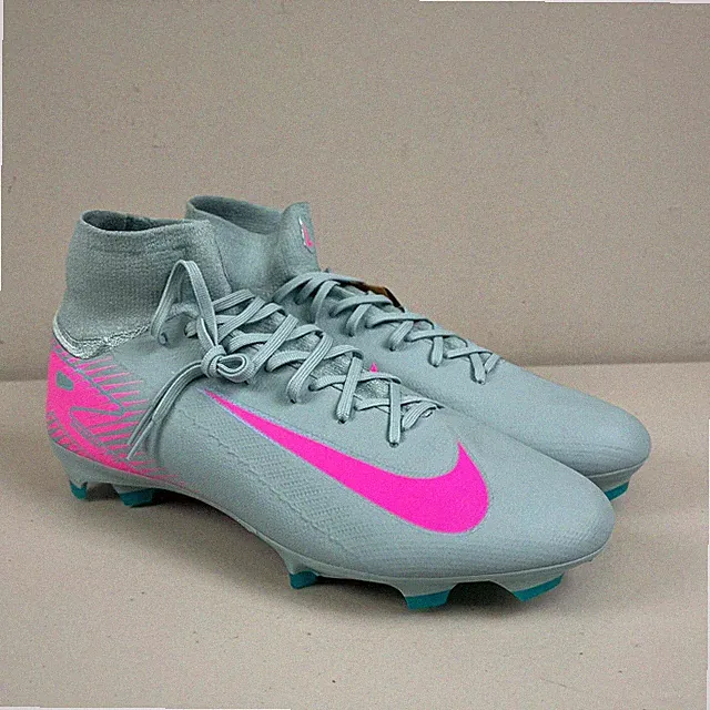 Nike Zoom Mercurial Superfly 10 Pro FG Blue Soccer Cleats HF9433-301 Sz Men 13